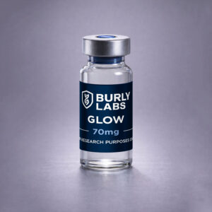 Glow Blend Peptide research vial Burly Labs